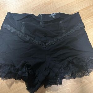 Dolls Kill Widow Lace Shorts